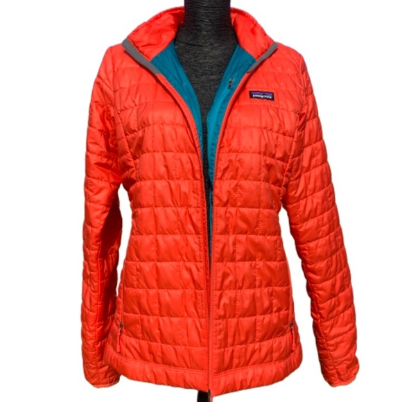 Patagonia Jackets & Blazers - Patagonia Nano Puff Jacket orange with teal lining